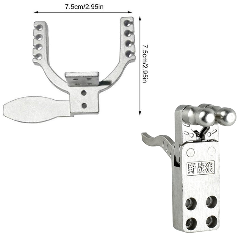 DIY 304 Stainless Steel  Slingshot Accessories Sliding Module Trigger Strong Rubber Band Mechanical Slingshot Accessories