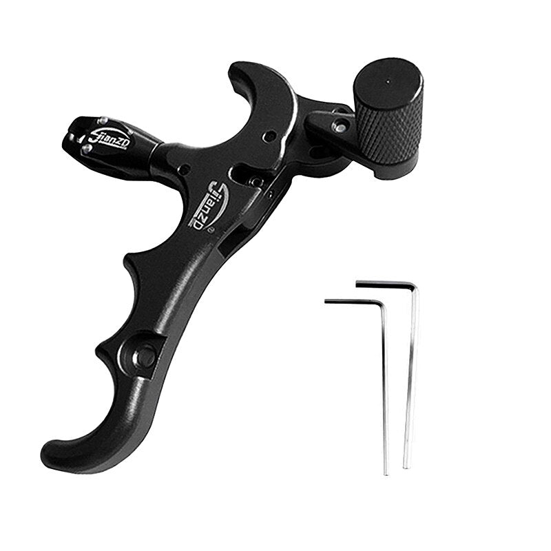 JIANZD Compound Bow Aid Releaser Adjustable Can Rotate 360° Thumb Release Bow for Archery Arrows and Bow Release free shipping