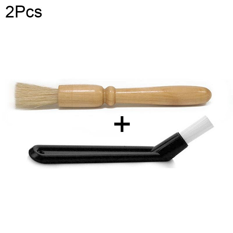 1-7Pcs 51mm/53mm/58mm Adjustable 3Angle Flat Base Coffee Tamper Powder Needle Clean Brush With Transparent Stand Accessories