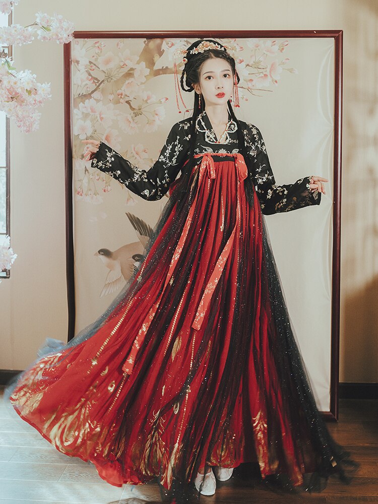 Hanfu Women Qing Dynasty Costumes Ancient Hanfu Chinese Traditional Dress Princess Fairy Dance Clothing for Cosplay Performance