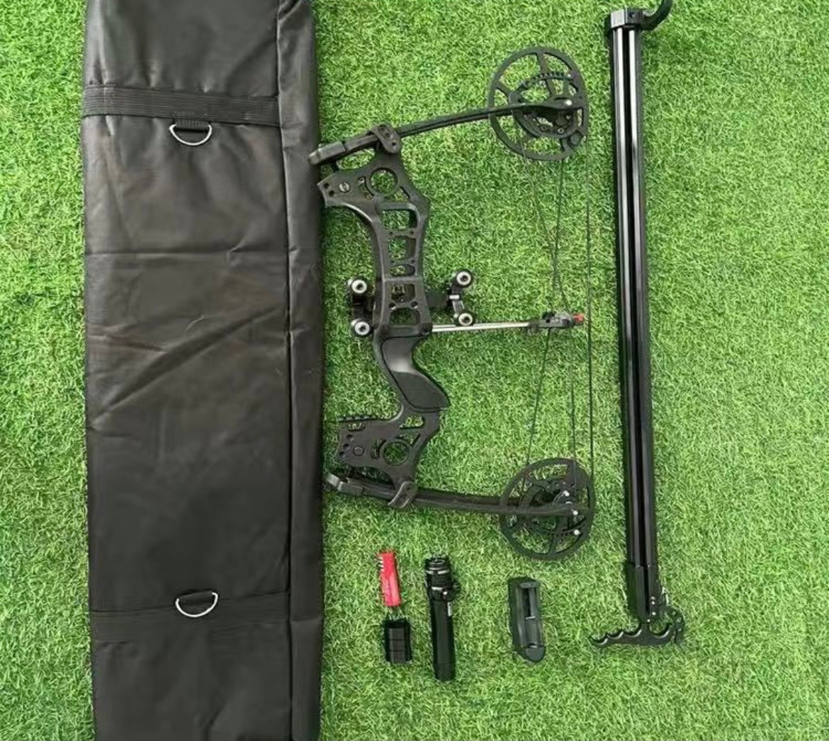 Outdoor compound bow hunting set, steel ball shooting set 40 shots